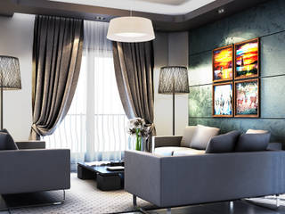 Boly Designs Salones de estilo moderno