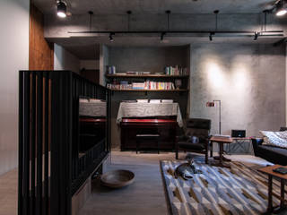 WLL house, 珞石設計 LoqStudio 珞石設計 LoqStudio Industrial style living room