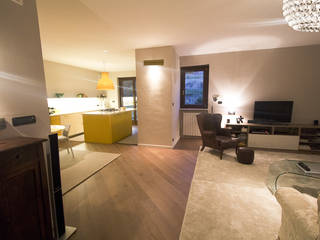 Casa FM, enrico massaro architetto enrico massaro architetto Modern Living Room Wood Wood effect