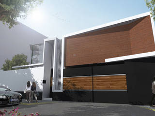 REMODELACIÓN Y AMPLIACIÓN DE UNA CASA EN COYOACÁN, Arquitectos M253 Arquitectos M253 モダンな 家