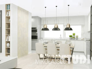 Dom przy Parku Cietrzewia , MIKOŁAJSKAstudio MIKOŁAJSKAstudio ห้องนั่งเล่น