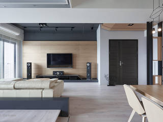 東京中城 蔡宅, 思維空間設計 思維空間設計 Modern Living Room