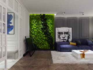 Дизайн-проект апартаментов в Москве, Дизайн Мира Дизайн Мира Salones eclécticos