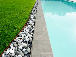 Rénovation complète ferme traditionnelle avec création piscine et pool-house , Agence CréHouse Agence CréHouse Modern pool