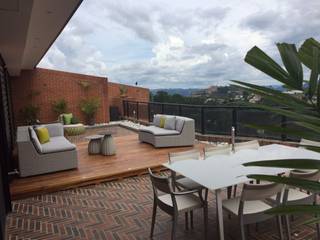 Proyecto Terraza El Hatillo, THE muebles THE muebles Modern style balcony, porch & terrace