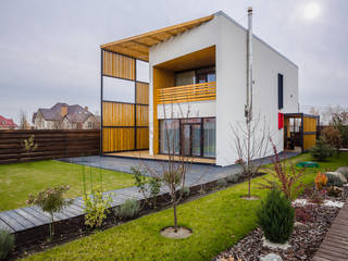 RBN house, Grynevich Architects Grynevich Architects Minimalistische Häuser Holz Weiß