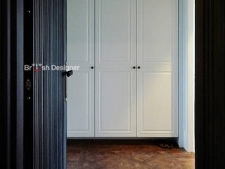 以色彩躍動出空間的層次與驚喜-優雅英倫風, 大不列顛空間感室內裝修設計 大不列顛空間感室內裝修設計 Country style corridor, hallway& stairs