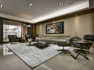 住宅 │ 高雄 德勒斯登 Dresden Lin Residence, 匯羽設計 / Hui-yu Interior design 匯羽設計 / Hui-yu Interior design Modern living room