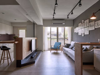 台中米蘭, 思維空間設計 思維空間設計 Scandinavian style living room