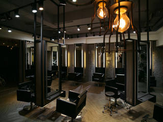 商空 │ 肆 FOR Hair Salon, 匯羽設計 / Hui-yu Interior design 匯羽設計 / Hui-yu Interior design Gewerbeflächen