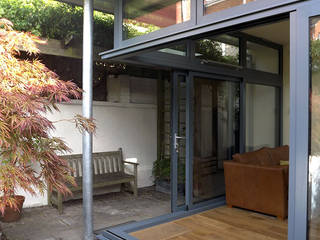 Garden Room, Private House, Redland, Bristol, Richard Pedlar Architects Richard Pedlar Architects Pintu & Jendela Modern