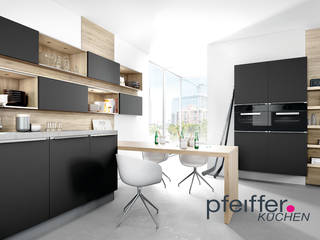 Pfeiffer Küchen(t)räume, Pfeiffer GmbH & Co. KG Pfeiffer GmbH & Co. KG Modern Kitchen Wood Wood effect