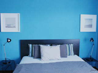 CERULEAN BLUE BEDROOM, Severine Piller Design LLC Severine Piller Design LLC
