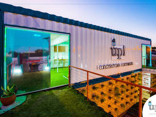 Showroom Container, Construtora Up! Containers Construtora Up! Containers Bedrijfsruimten IJzer / Staal