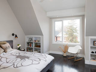 Adult Retreat - New third Storey Addition with Master Bedroom and Ensuite, STUDIO Z STUDIO Z Modern style bedroom White