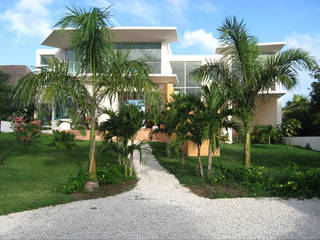 Villa Gauguin, SG Huerta Arquitecto Cancun SG Huerta Arquitecto Cancun Casas estilo moderno: ideas, arquitectura e imágenes Vidrio