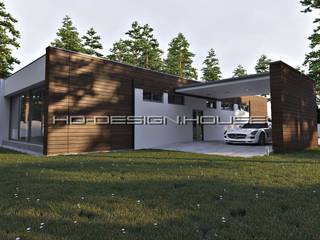 Современный коттедж на 130 м2, hq-design hq-design Moderne Häuser