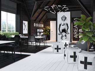 Home in the Woods غرفة الميديا خشب Black