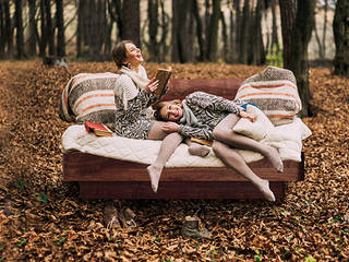 Bett COM:CI, Holzmanufaktur Stuttgart Holzmanufaktur Stuttgart 臥室 實木 Multicolored