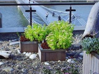 Executive Roof Terrace on River Thames, GreenlinesDesign Ltd GreenlinesDesign Ltd Powierzchnie handlowe