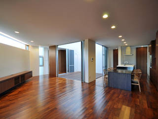 YSM-HOUSE, 門一級建築士事務所 門一級建築士事務所 Modern Living Room Wood Wood effect