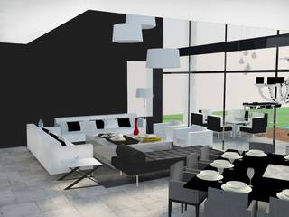 Casa Club Golf Paraiso, LNM Arquitectura & Diseño Interior LNM Arquitectura & Diseño Interior منازل