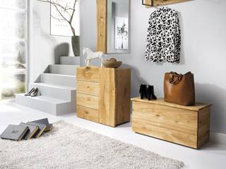 Garderoben massiv, eXo Fachhandel eXo Fachhandel Rustic style corridor, hallway & stairs Solid Wood Multicolored