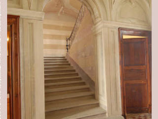 Casa Minoglio, PROGETTO Bi PROGETTO Bi Rustykalny korytarz, przedpokój i schody
