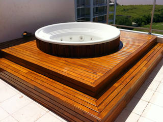 Decks de Madera. Lapacho y Curupay , VIER ABINET S.A. Pisos & Decks VIER ABINET S.A. Pisos & Decks สระว่ายน้ำ ไม้จริง Multicolored