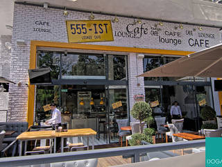 555-IST Cafe'ye yaptığımız tuğla kaplama uygulamamız, Doğancı Dış Ticaret Ltd. Şti. Doğancı Dış Ticaret Ltd. Şti. Commercial spaces Bricks