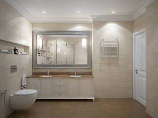 apartments in Moscow, Rubleva Design Rubleva Design Modern Bathroom