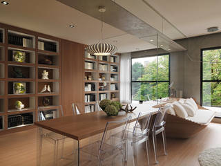 Reunite, 形構設計 Morpho-Design 形構設計 Morpho-Design Modern Dining Room