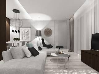 Mieszkanie w Wilanowie, Ndesign Ndesign Modern living room
