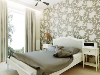 Mieszkanie flower power, Ndesign Ndesign Camera da letto in stile classico