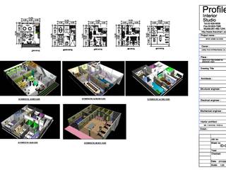 ปรับปรุงออฟฟิศ, PROFILE INTERIOR STUDIO PROFILE INTERIOR STUDIO Studio moderno MDF