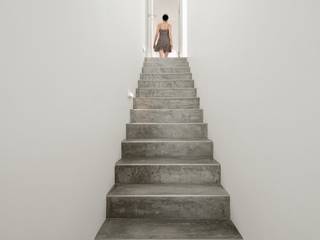 Stairs StudioArte Minimalistischer Flur, Diele & Treppenhaus Stairs,concrete flooring