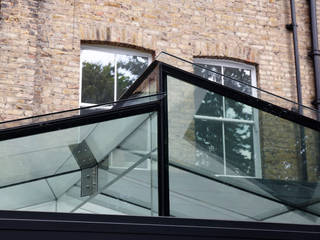 External Photo - Roof Trombe Ltd Cocinas de estilo moderno glass,roof,glazing,structural glazing,kitchen,extension