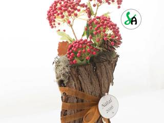 Kit de decoração de mesa casca, Sublim Ambiente Sublim Ambiente Гостиные в эклектичном стиле Дерево Эффект древесины