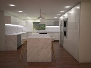 Casa MIAMI - HT, Proyectos JARQ Proyectos JARQ Modern style kitchen