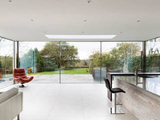 Welsh Wonder - Country Home with various structural glass interventions, Trombe Ltd Trombe Ltd Modern Kitchen