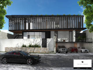 RESIDENCIA TF, TREVINO.CHABRAND | Architectural Studio TREVINO.CHABRAND | Architectural Studio Rumah Modern