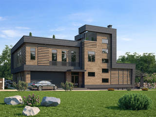 Норден_461 кв.м (с дизайн-проектом), Vesco Construction Vesco Construction Moderne Häuser