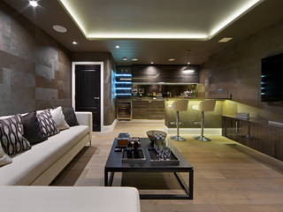 Griggs Shenley, The Wood Works The Wood Works Media room لکڑی Wood effect