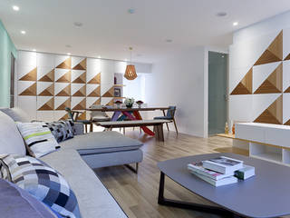 三角和諧, 大晴設計有限公司 大晴設計有限公司 Modern Living Room