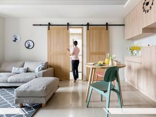 寓子空間設計 homify Scandinavian style bedroom