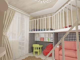 Дизайн проект (ЖК Достоевкого), Студия дизайна mOOza Студия дизайна mOOza Dormitorios infantiles