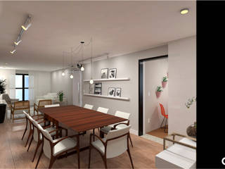 Projeto Alameda Presidente Taunay, CTRL | interior design CTRL | interior design Modern dining room