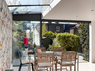 West Hampstead Glazed Extension, Trombe Ltd Trombe Ltd 現代廚房設計點子、靈感&圖片
