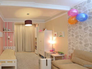 Дизайн проект однокомнатной квартиры 45 кв м для семьи с ребенком, Студия интерьера Дениса Серова Студия интерьера Дениса Серова Modern Kid's Room