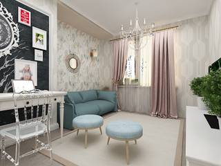 Квартира для молодой семьи в Санкт- Петербурге. , Dstudio.M Dstudio.M Classic style living room White